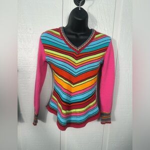 Maillili Women’s Multi Colored Sweater No Size See Measurements EUC